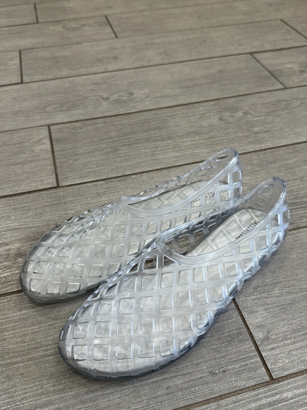 Jeffrey Campbell Jellz Clear Slip Ons New! - Picture 11 of 15